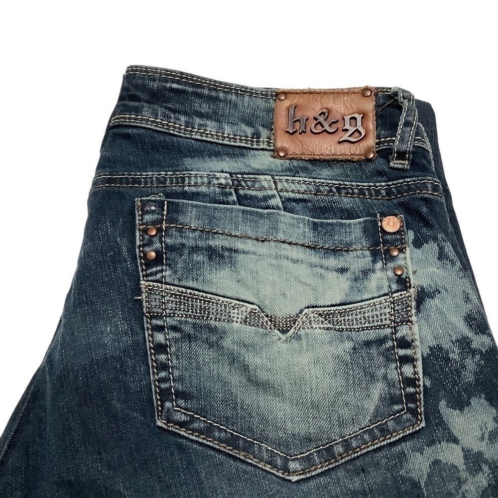 H & G Low Rise Acid Wash Skinny Jeans Size 7